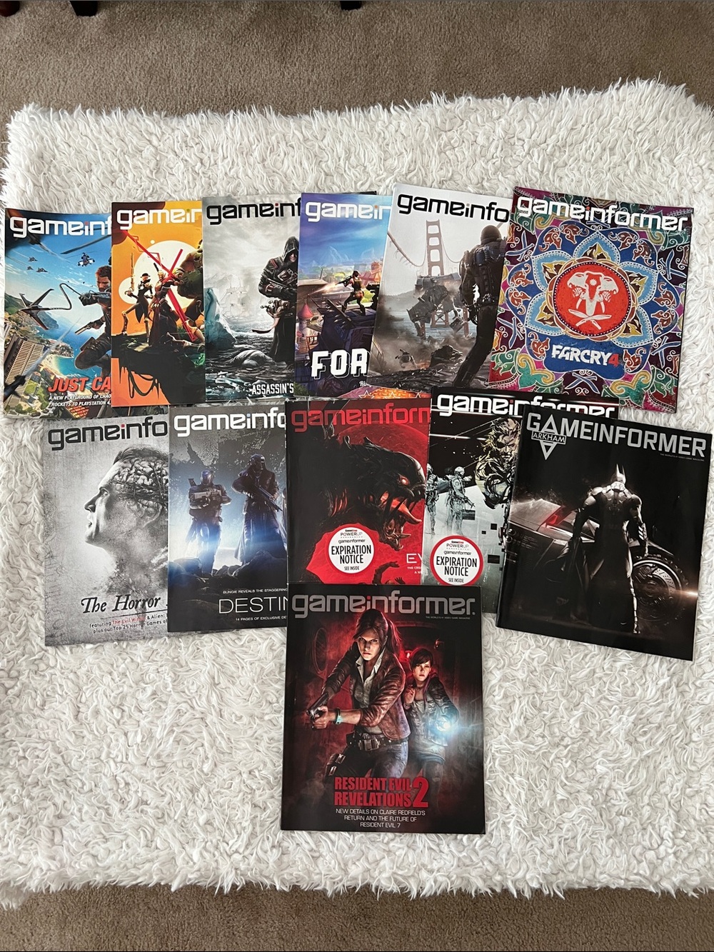 12 Game Informer Magazines 2014 Bundle Resident Evil Batman